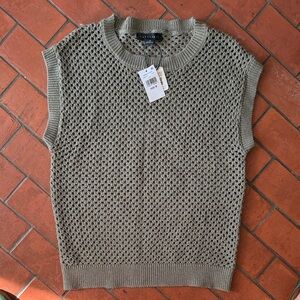 Sanctuary Olive Knit Sleeveless Top